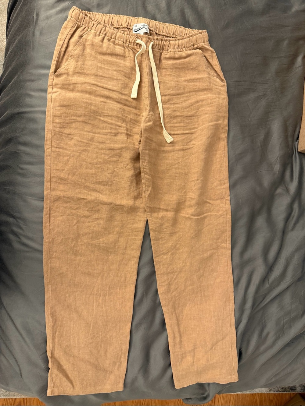 American Trench Men's Drawstring Linen Pants